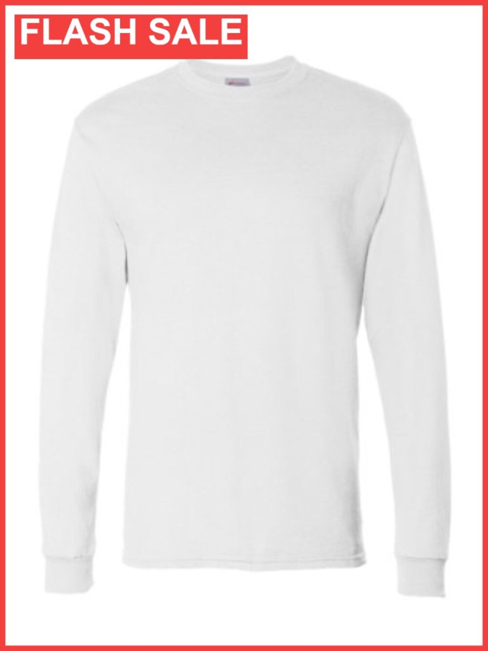 Men's Long Sleeve Crewneck Cotton T-Shirt 2-Pack Essentials Tee